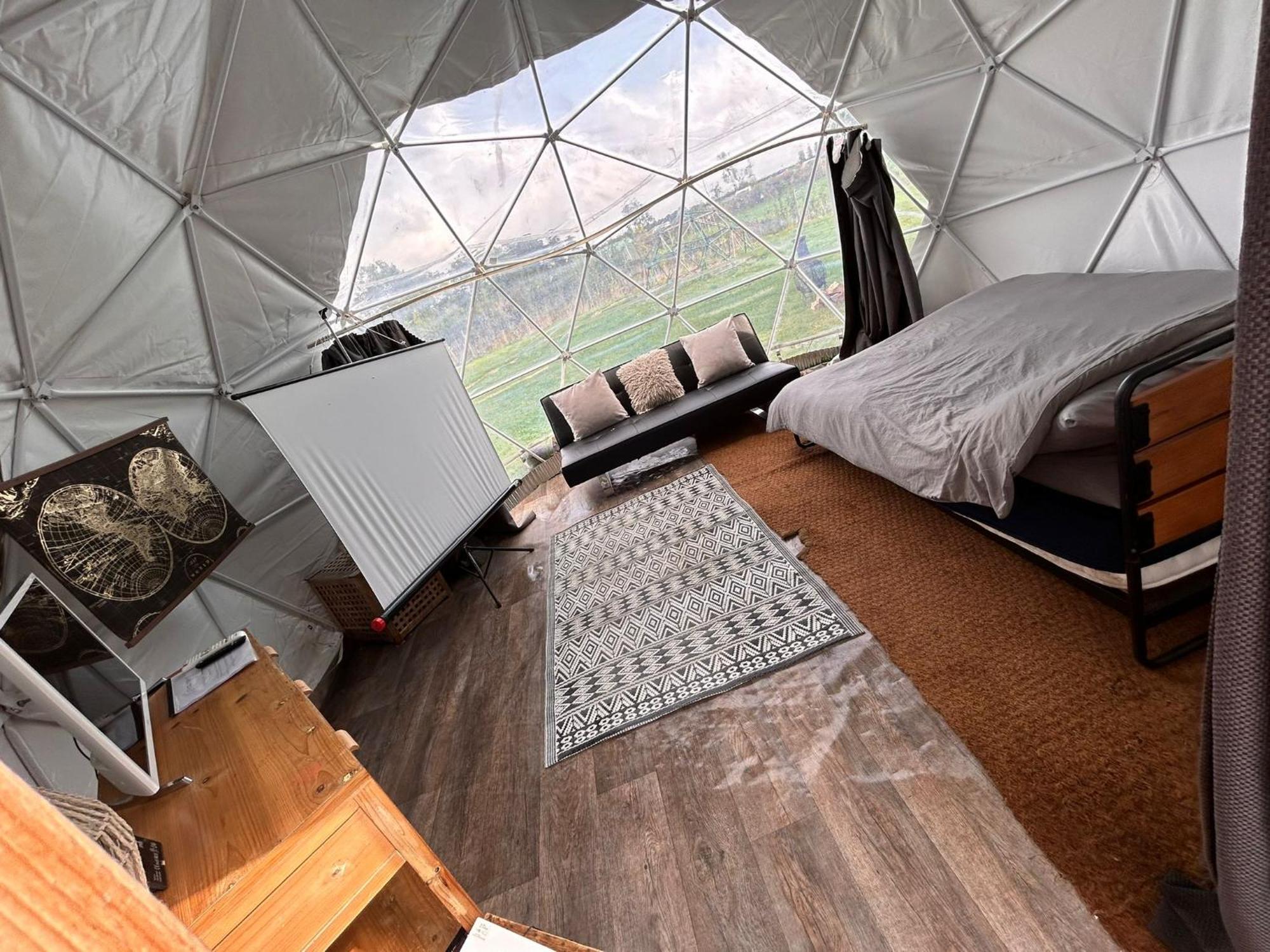 Secret Heated Dome Lincoln Firepit Projector Lejlighed Eksteriør billede